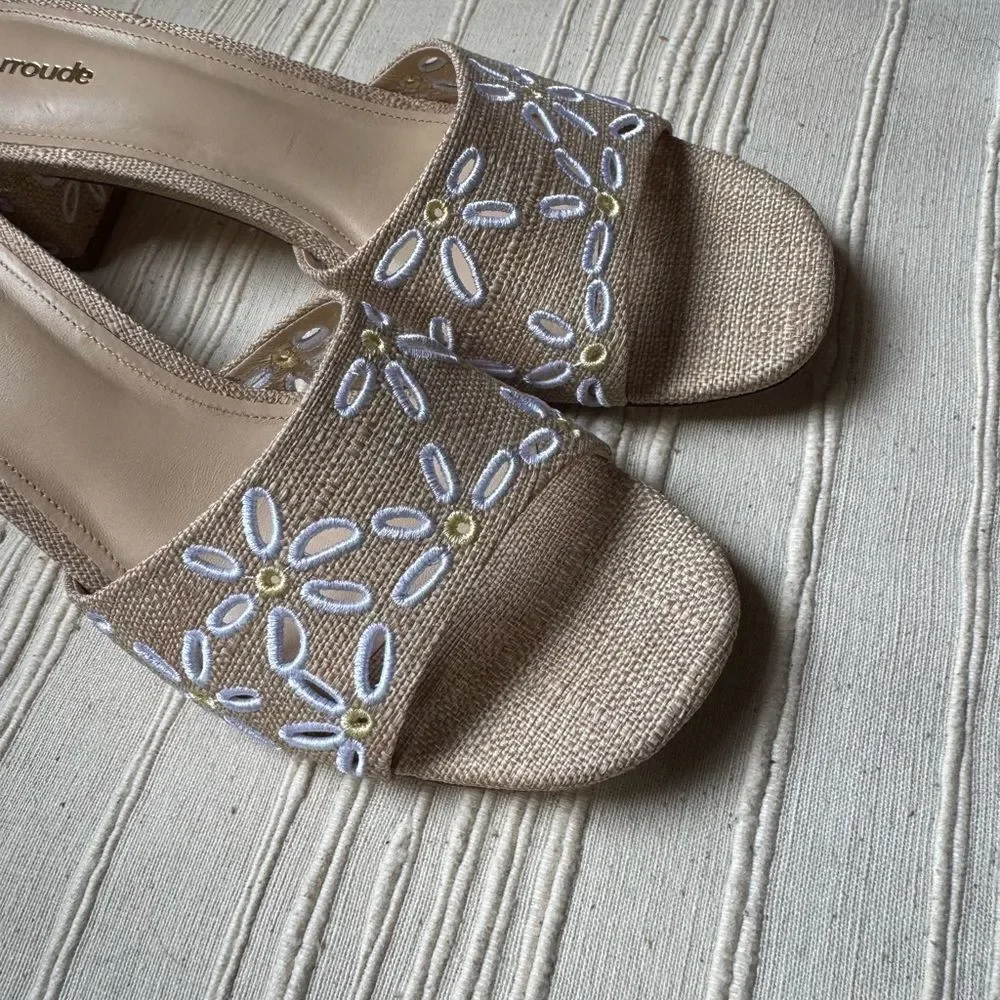 New! Larroude Brigitte Mule Raffia - Picture 8 of 8